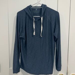 Free fly Blue Bamboo Hoodie M